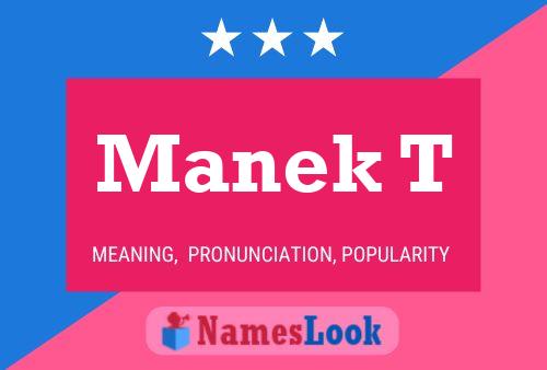 ملصق اسم Manek T