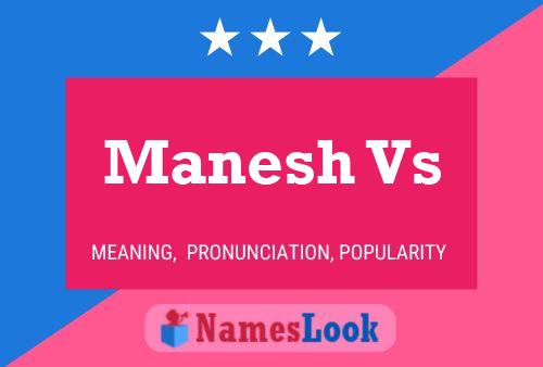 ملصق اسم Manesh Vs