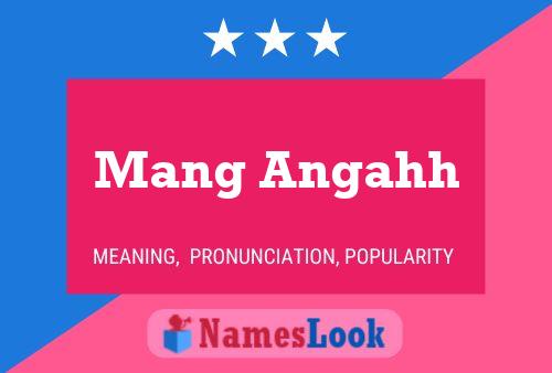 ملصق اسم Mang Angahh