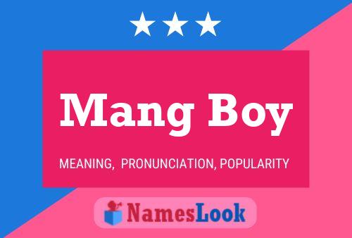 ملصق اسم Mang Boy