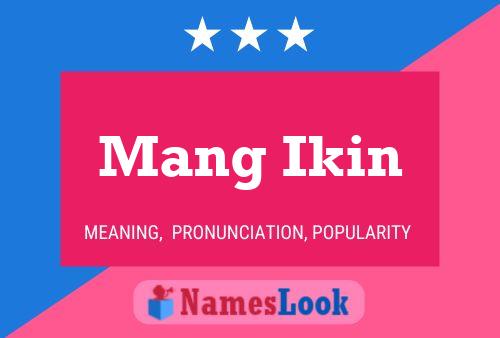 ملصق اسم Mang Ikin