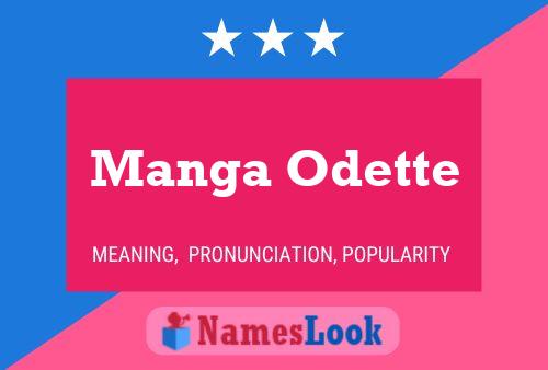 ملصق اسم Manga Odette