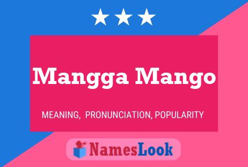 ملصق اسم Mangga Mango