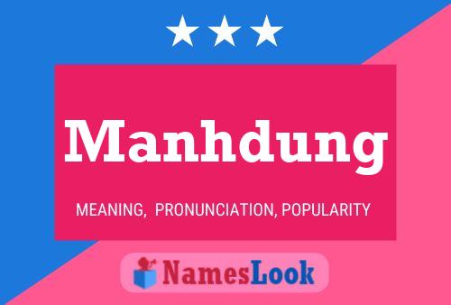 ملصق اسم Manhdung