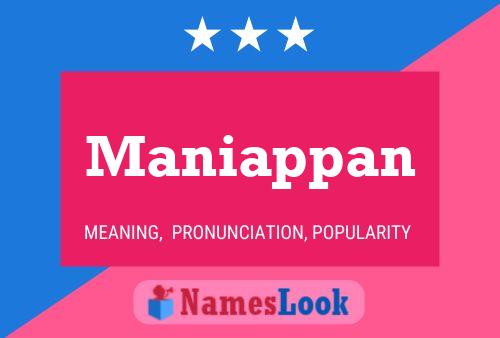 ملصق اسم Maniappan