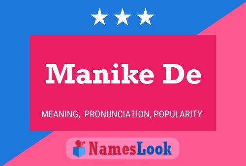 ملصق اسم Manike De