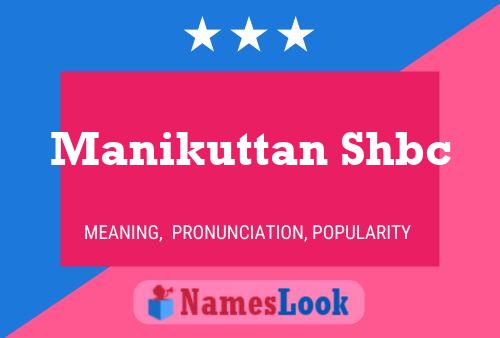 ملصق اسم Manikuttan Shbc