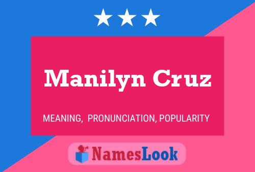 ملصق اسم Manilyn Cruz