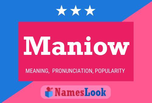 ملصق اسم Maniow