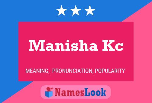 ملصق اسم Manisha Kc