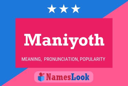 ملصق اسم Maniyoth