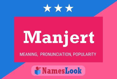 ملصق اسم Manjert