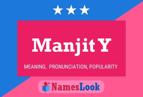 ملصق اسم Manjit Y