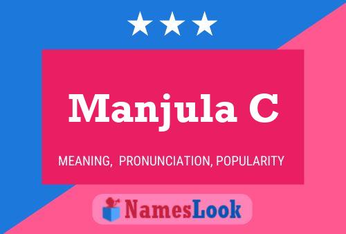 ملصق اسم Manjula C