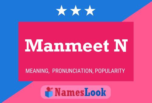 ملصق اسم Manmeet N