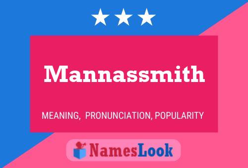 ملصق اسم Mannassmith