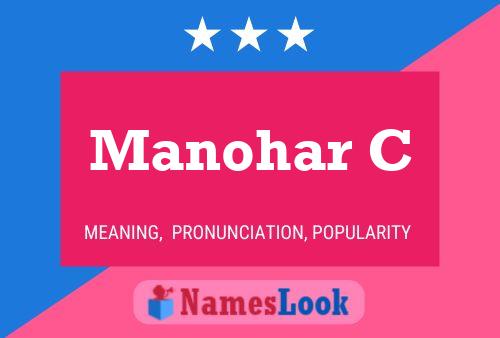 ملصق اسم Manohar C