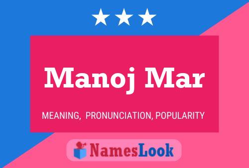 ملصق اسم Manoj Mar