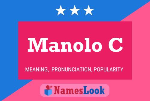 ملصق اسم Manolo C