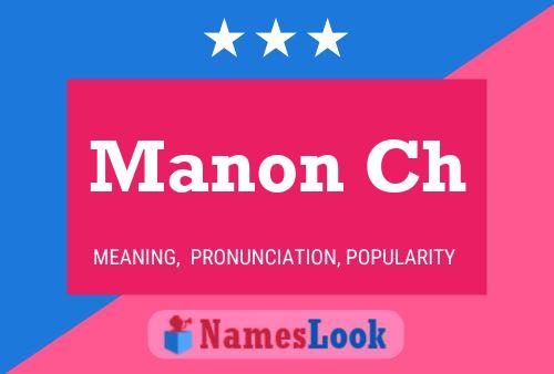 ملصق اسم Manon Ch