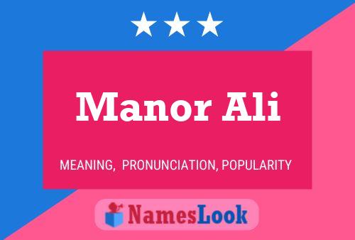 ملصق اسم Manor Ali