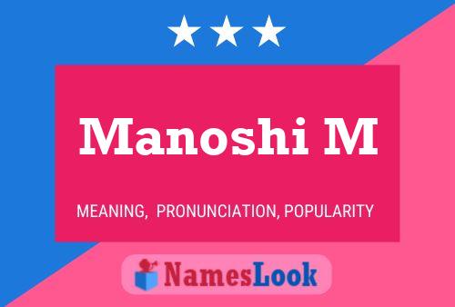 ملصق اسم Manoshi M