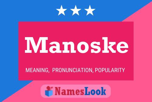 ملصق اسم Manoske