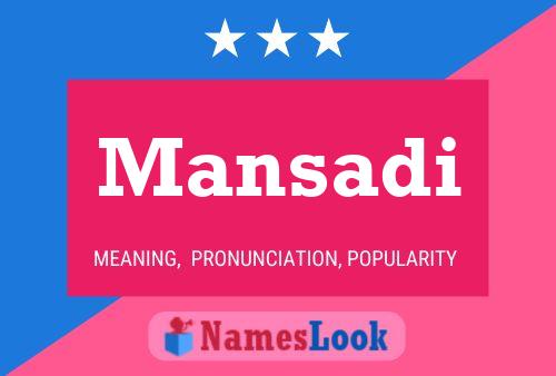 ملصق اسم Mansadi