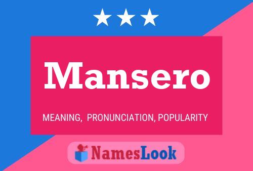 ملصق اسم Mansero