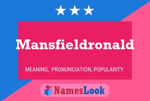 ملصق اسم Mansfieldronald