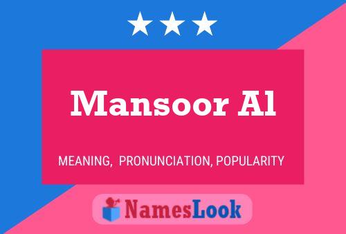 ملصق اسم Mansoor Al