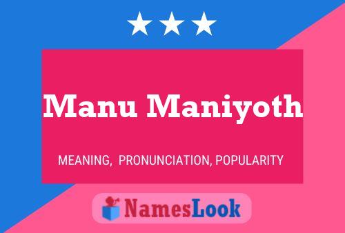 ملصق اسم Manu Maniyoth