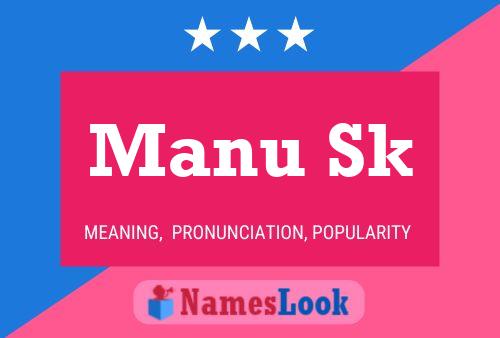 ملصق اسم Manu Sk