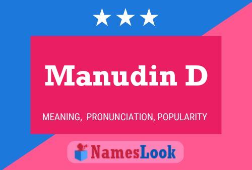 ملصق اسم Manudin D