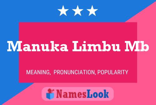 ملصق اسم Manuka Limbu Mb