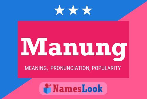 ملصق اسم Manung