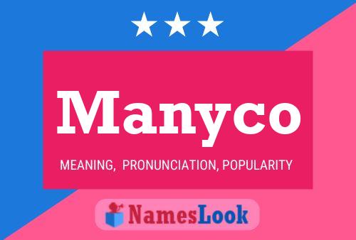 ملصق اسم Manyco