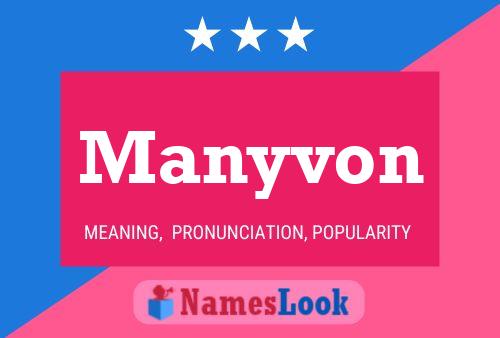 ملصق اسم Manyvon