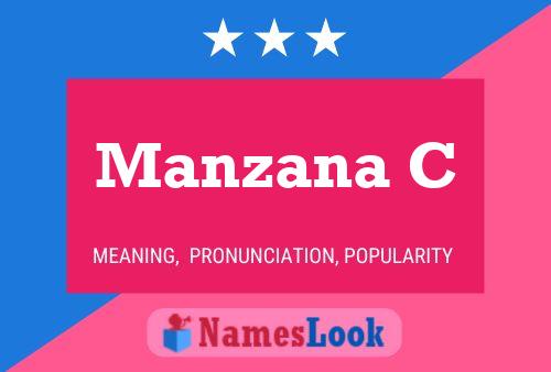 ملصق اسم Manzana C