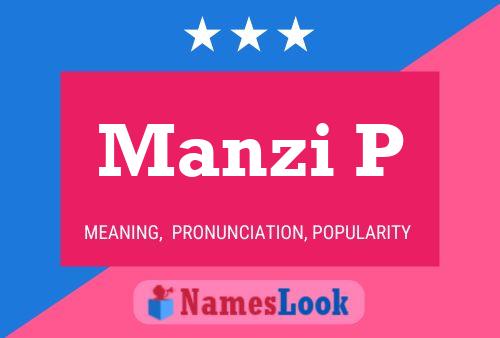 ملصق اسم Manzi P