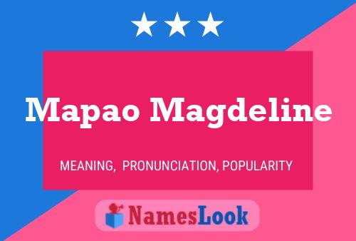 ملصق اسم Mapao Magdeline