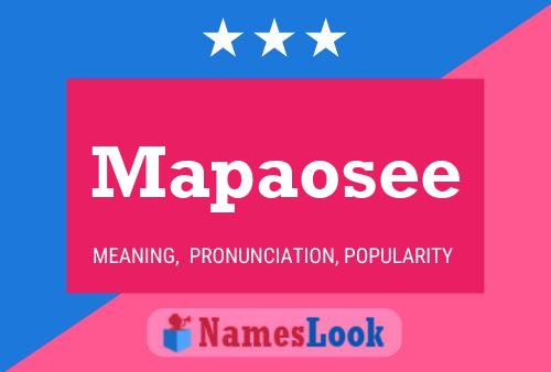 ملصق اسم Mapaosee