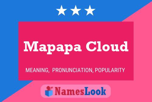 ملصق اسم Mapapa Cloud