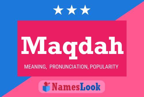 ملصق اسم Maqdah