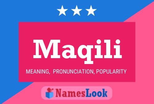 ملصق اسم Maqili