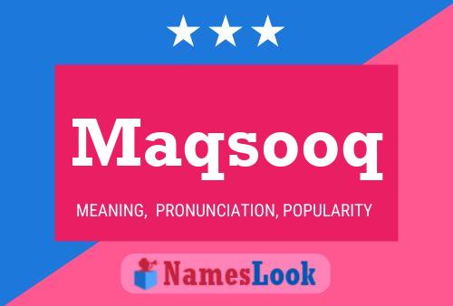 ملصق اسم Maqsooq