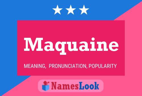 ملصق اسم Maquaine