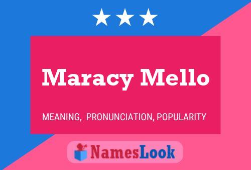 ملصق اسم Maracy Mello