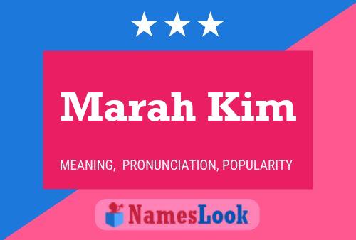 ملصق اسم Marah Kim