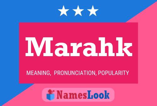 ملصق اسم Marahk